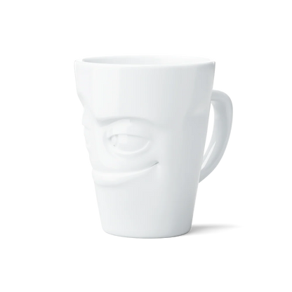 TASSEN Impish Face Porcelain Mug – 11 oz