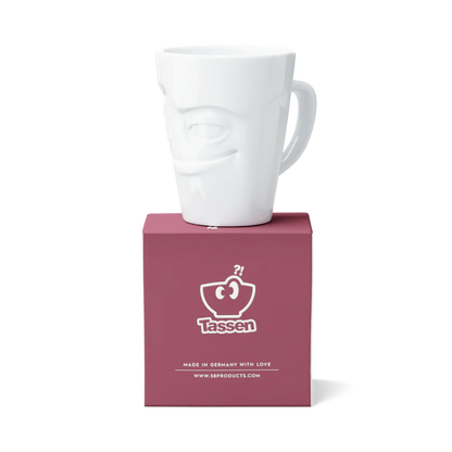 TASSEN Impish Face Porcelain Mug – 11 oz