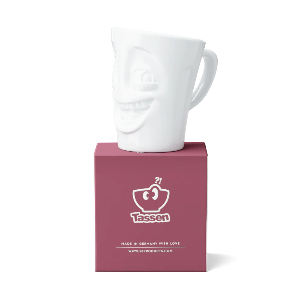 TASSEN Joking Face Porcelain Mug – 11 oz