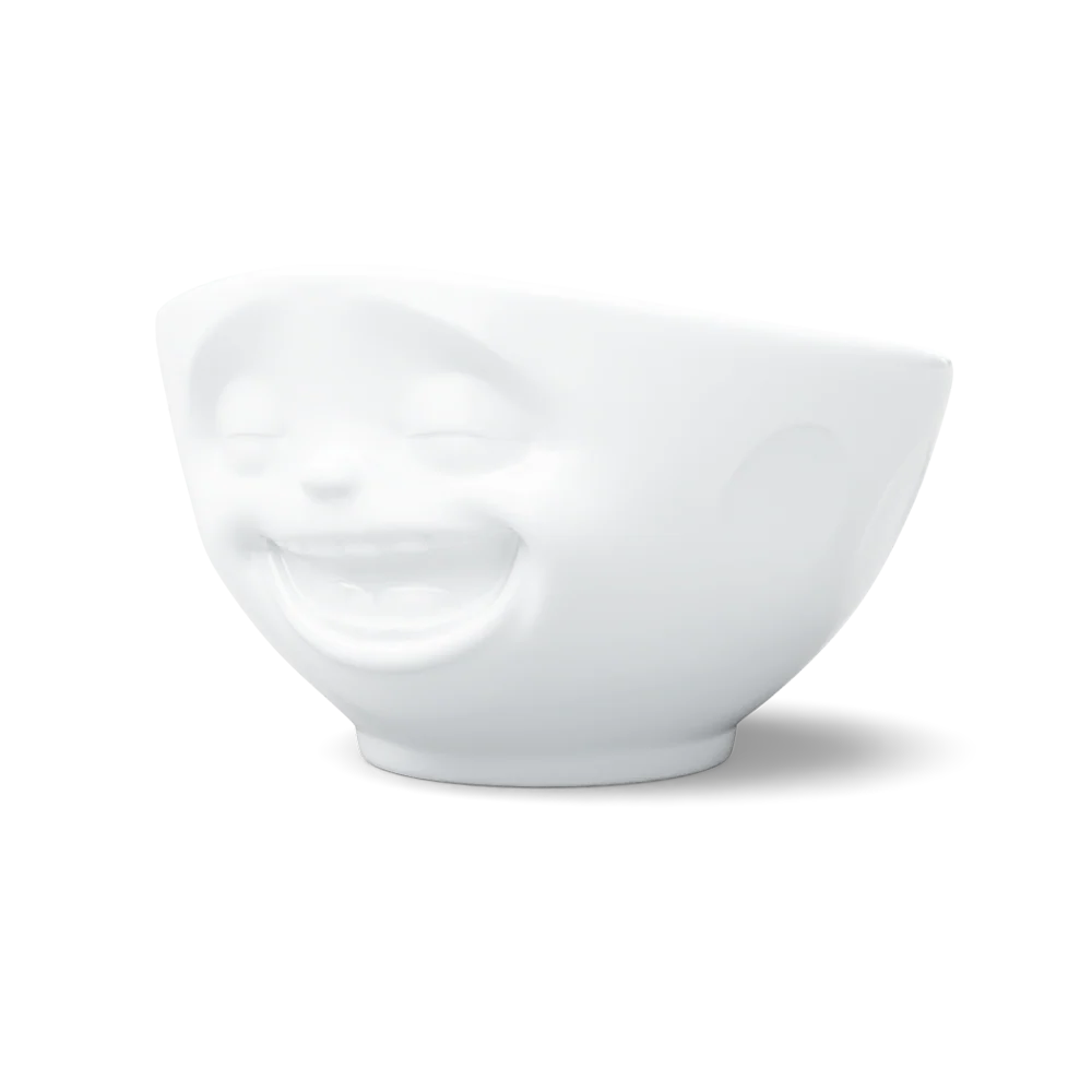 TASSEN Laughing Face Porcelain Bowl – 16 oz