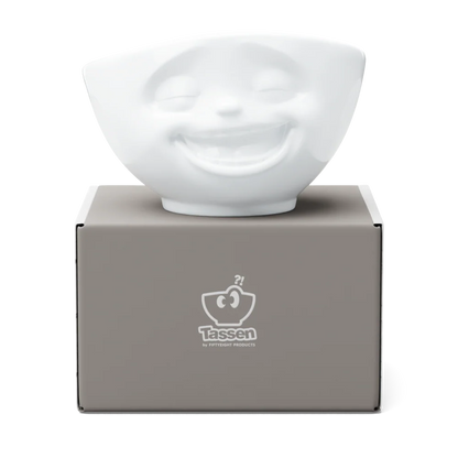 TASSEN Laughing Face Porcelain Bowl – 16 oz