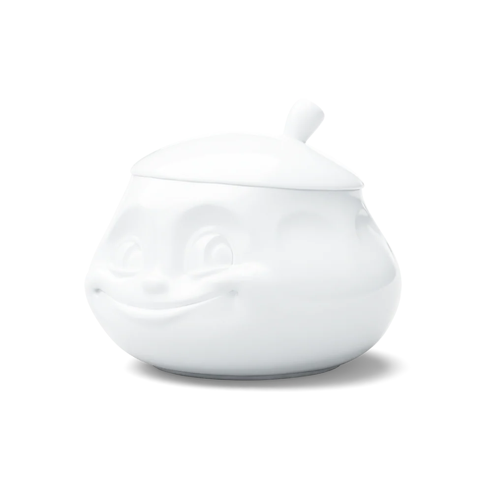 TASSEN Sweet Face Porcelain Sugar Bowl – 13.5 oz