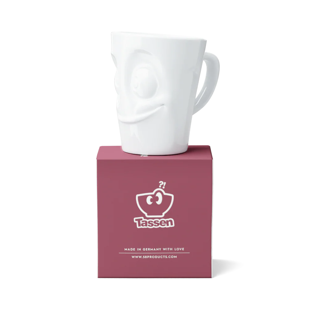 TASSEN Tasty Face Porcelain Mug – 11 oz