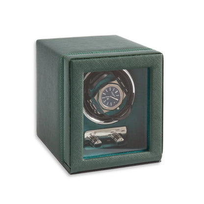 Vita Single Watch Winder – Hunter Green Epi Leather