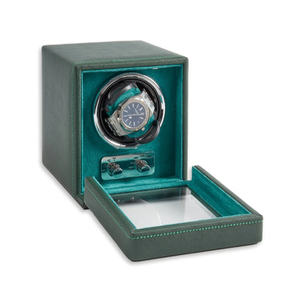 Vita Single Watch Winder – Hunter Green Epi Leather